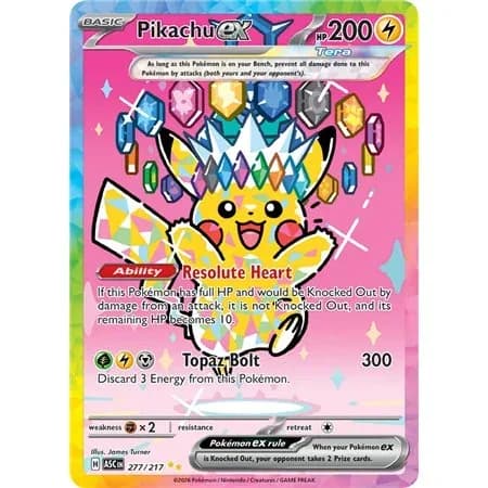 Pikachu ex — Special Illustration Rare #277/217